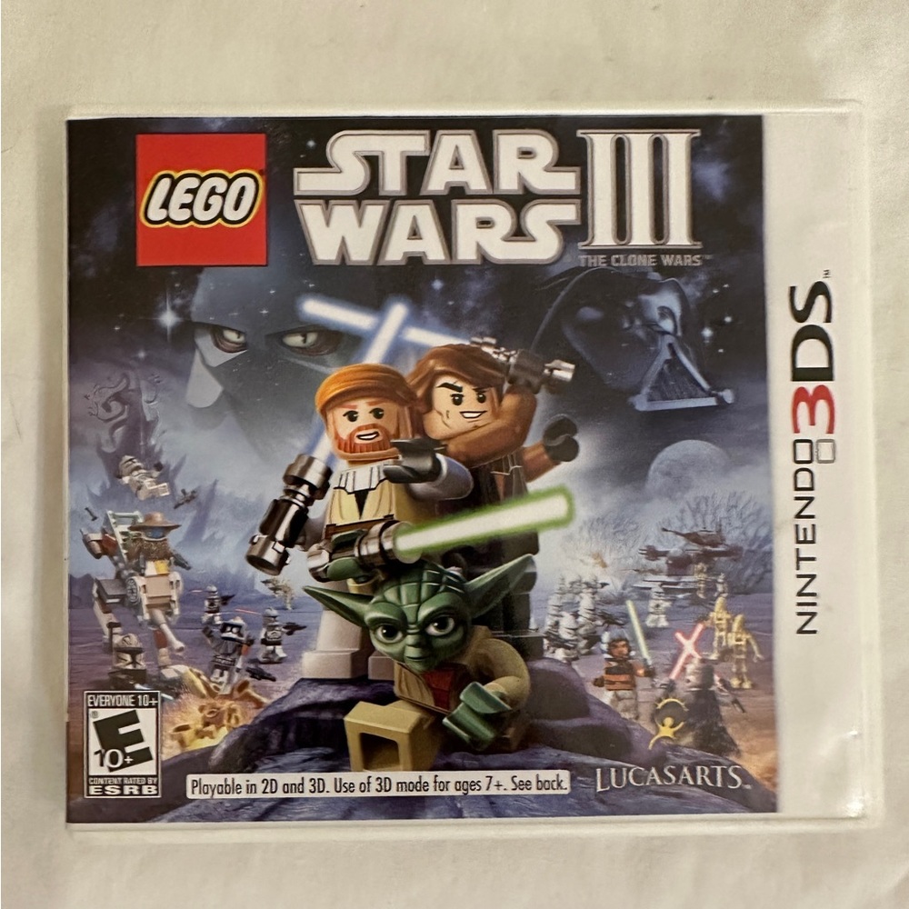 Lego Star Wars III The Clone Wars Nintendo 3DS video game.